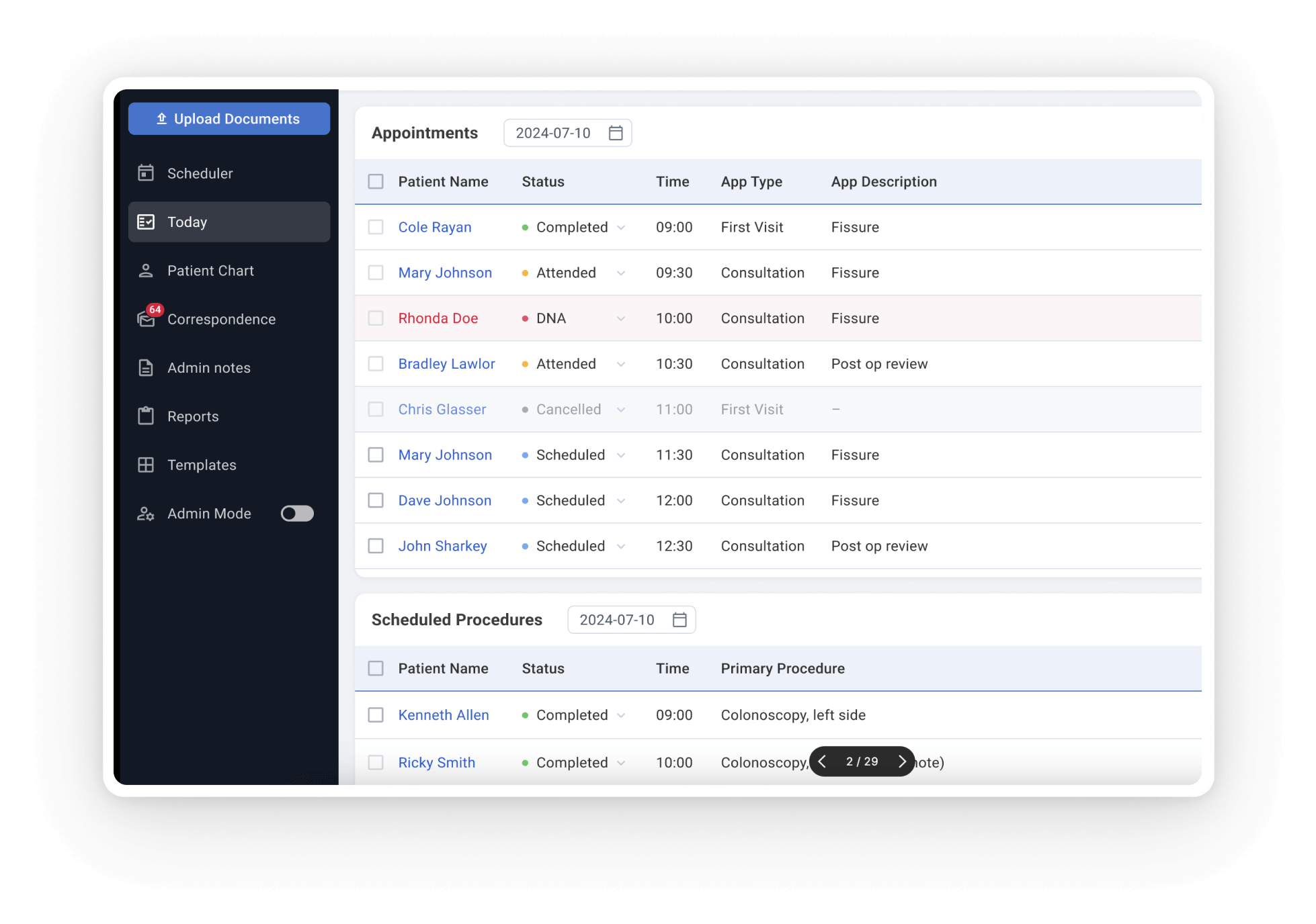 Book, reschedule, and manage patient appointments with ease using clinic software